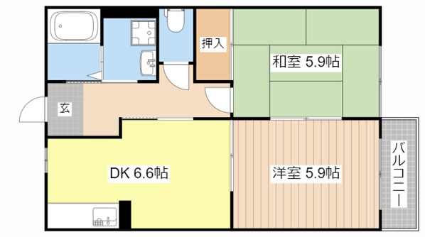 クレイン　アベニューの物件間取画像